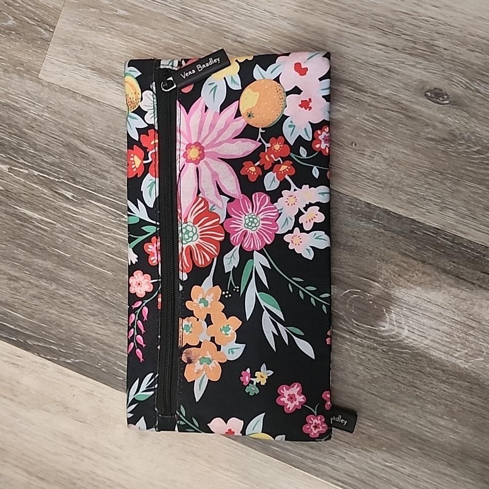 Vera Bradley double zipper pencil pouch